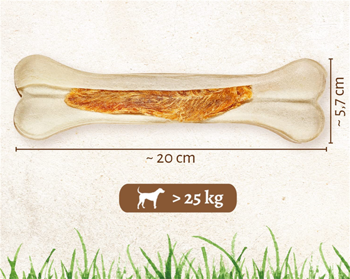 8in1 Delights Strong Large 20 cm. Büyük Irk Köpekler İçin Tavuk Etli Sert Çiğneme Kemiği 130 gr.
