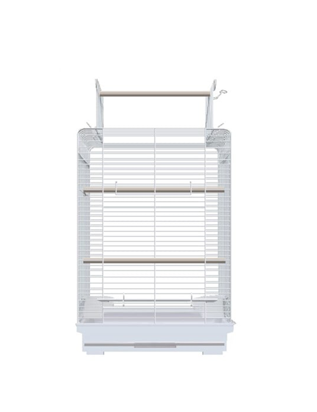 Best Cage Üstü Açılır Papağan Kafesi Beyaz - İthal Ürün