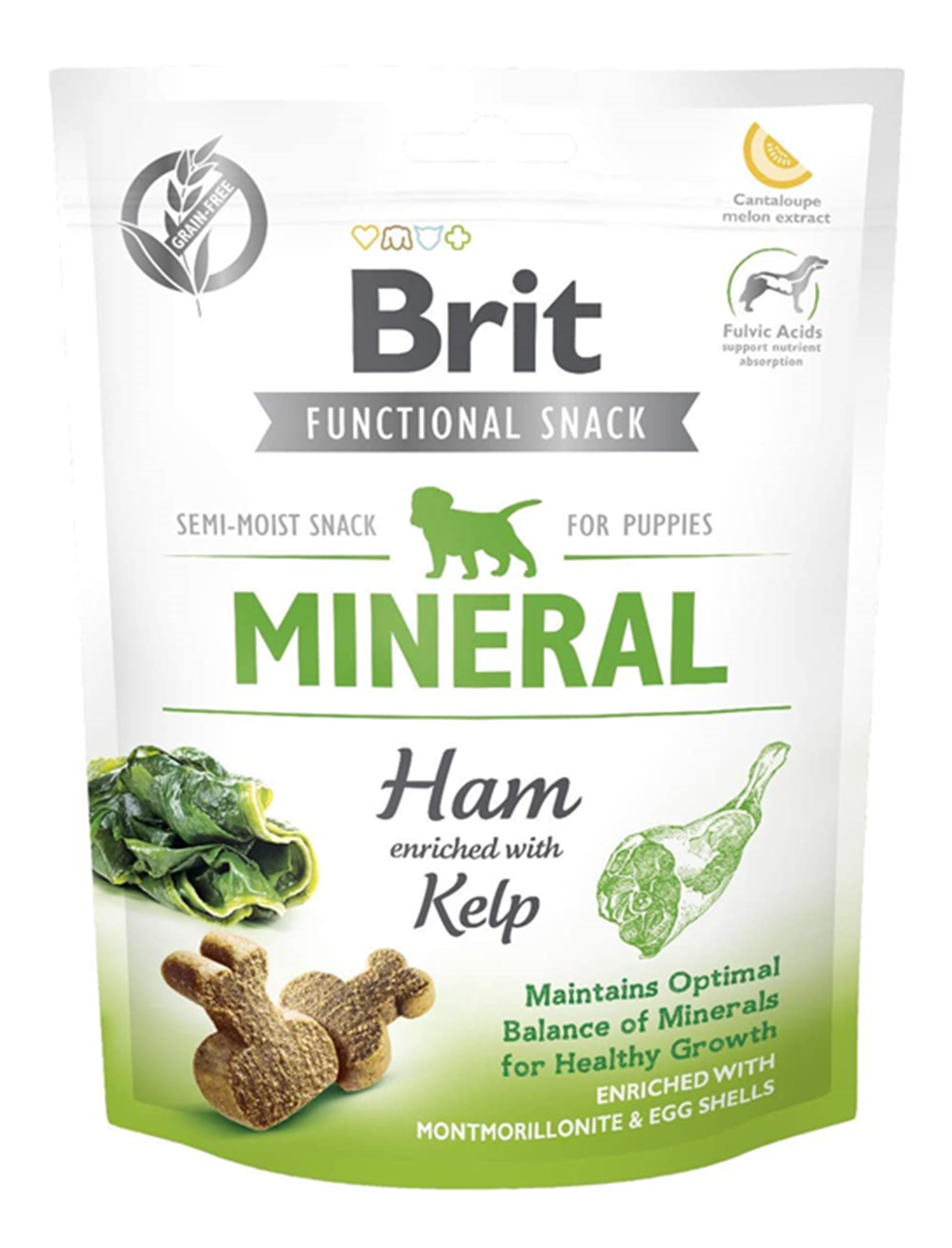 Brit Snack Mineral Puppy Jambon ve Deniz Yosunlu Mineralli Tahılsız Yavru Köpek Ödülü 150 Gr
