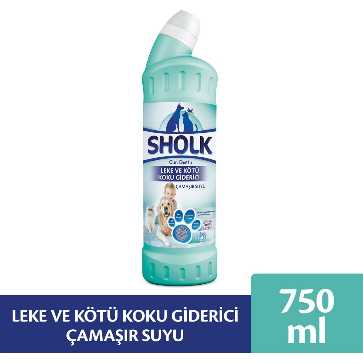 Evcil Hayvan Leke Ve Koku Giderici Oksijenli Çamaşır Suyu 750 Ml