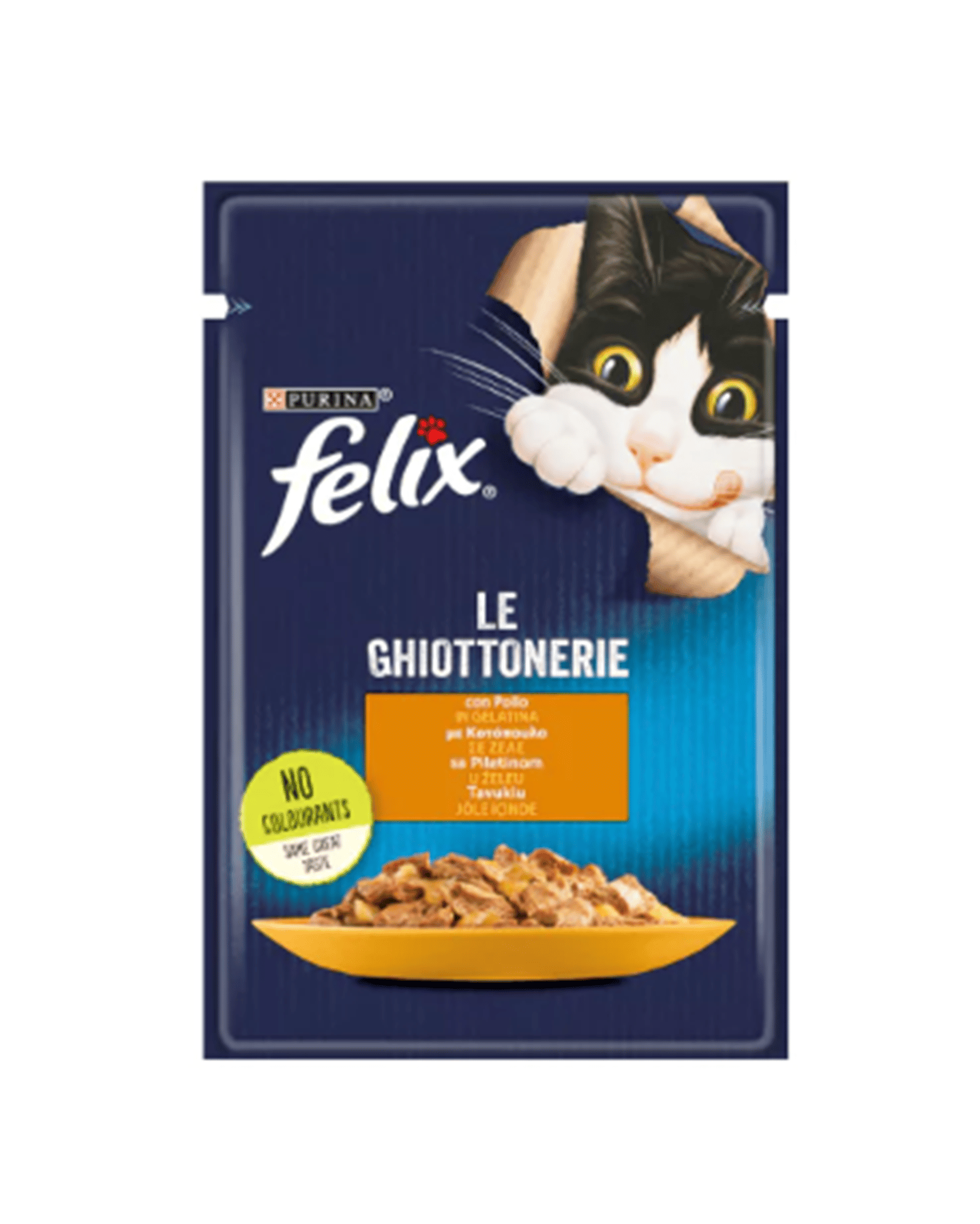 Felix Pouch Le Ghiottonerie Jöle İçinde Tavuklu Yaş Kedi Maması 85 Gr