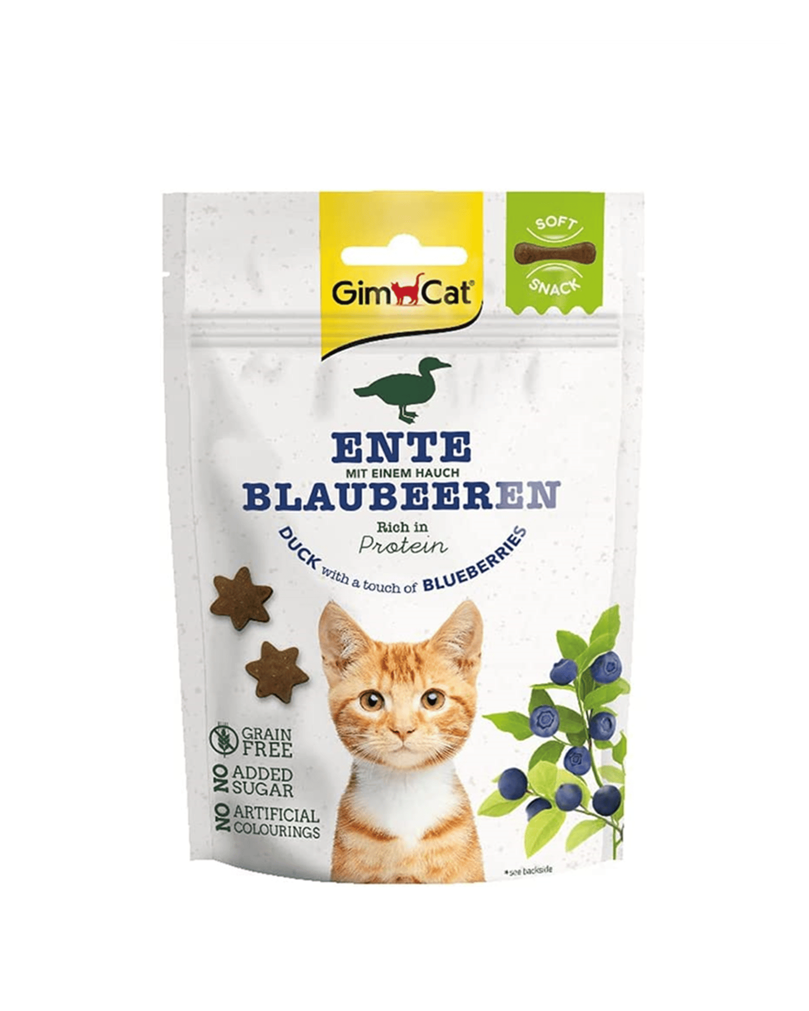 GimCat Ördekli ve Yaban Mersinli Tahılsız Kedi Ödül Maması 60 Gr