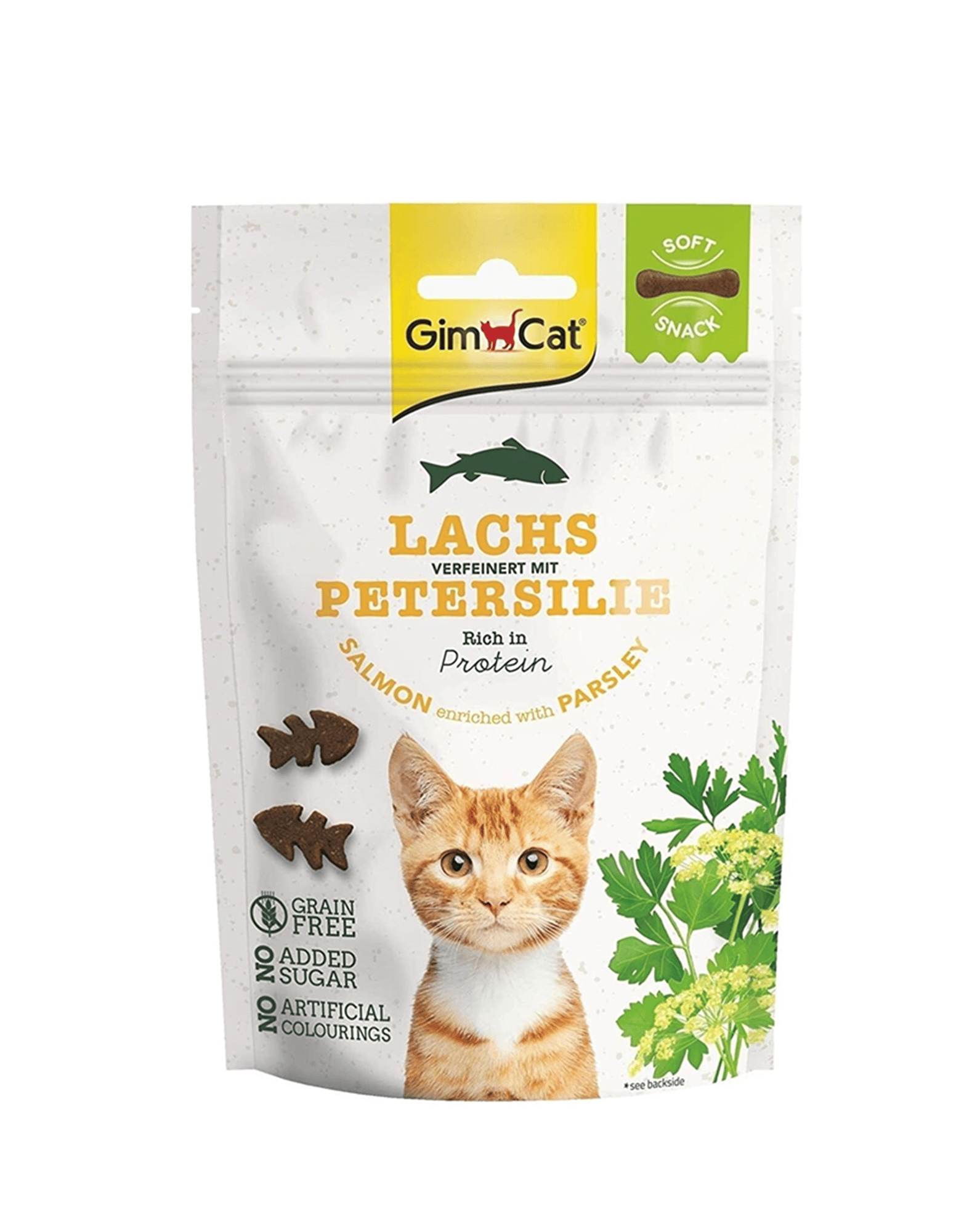 GimCat Somon ve Maydanozlu Tahılsız Kedi Ödül Maması 60 Gr