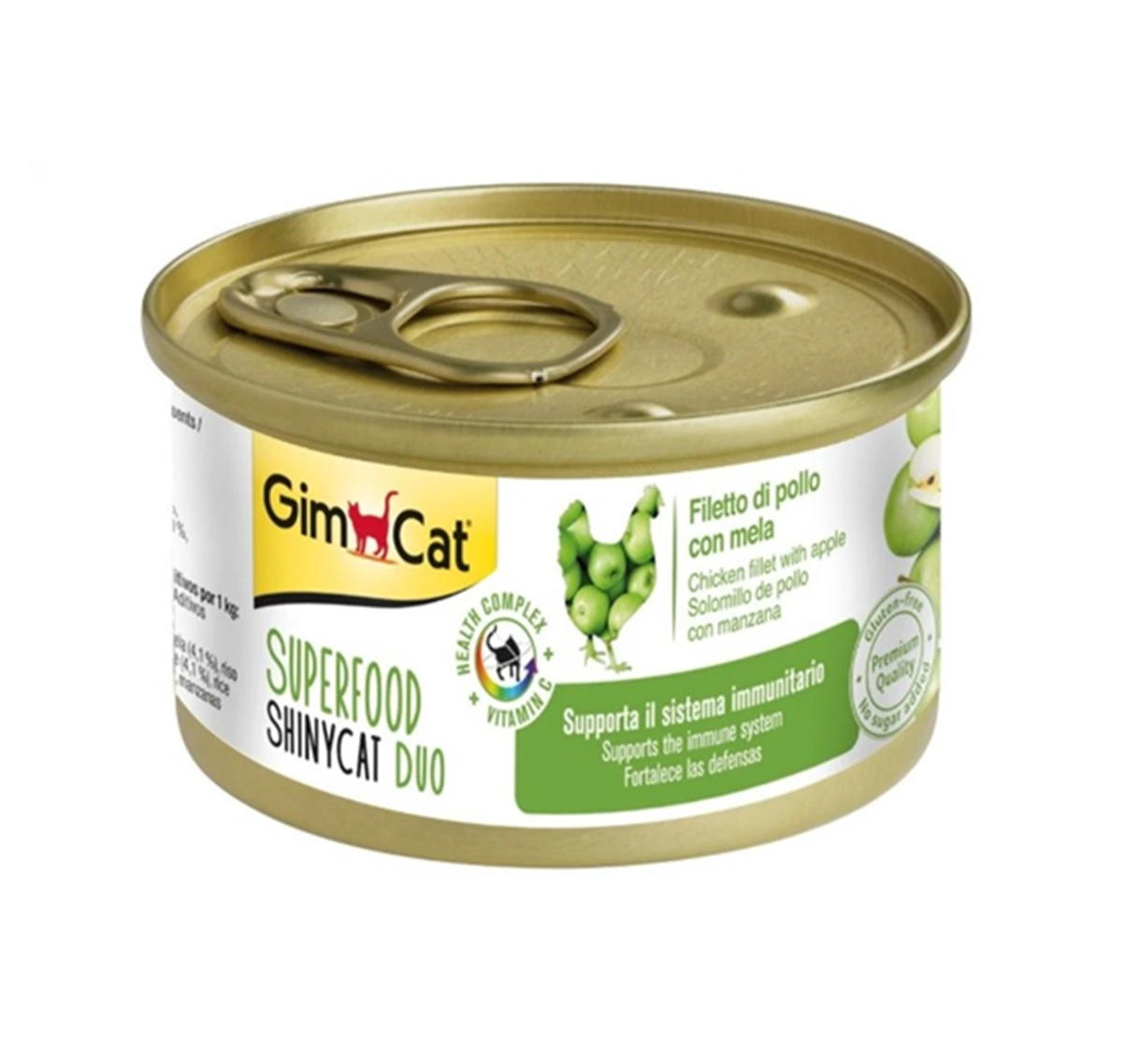 GimCat Superfood Tavuk Etli ve Elmalı Kedi Konservesi 70 Gr