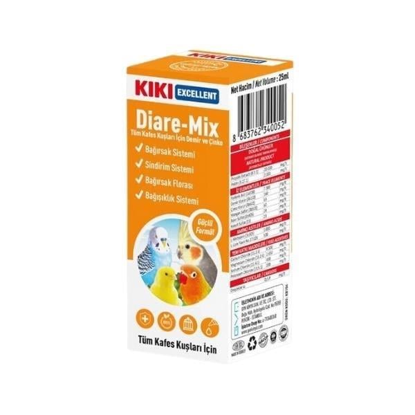 Kiki Excellent Diare Mix Kuşlar için Bağışıklık ve Sindirim Sistemi Destekleyici Sıvı Damla