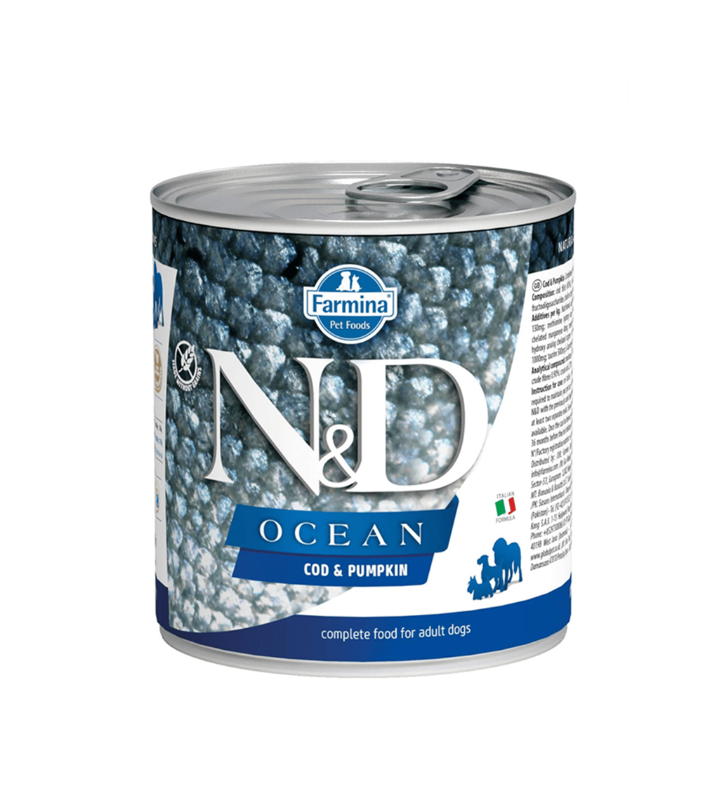 ND Ocean Morina Balıklı ve Balkabaklı Yetişkin Köpek Konservesi 285 Gr