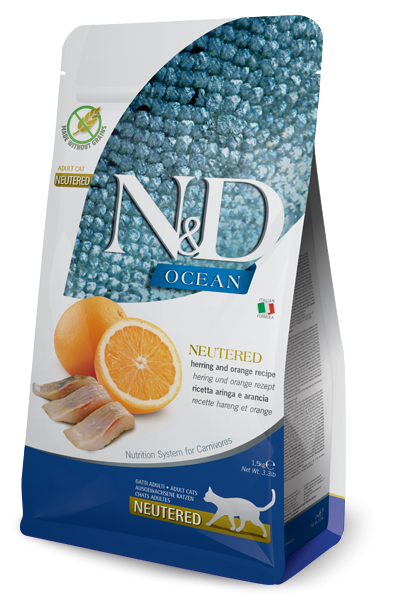 ND Ocean Tahılsız Balık Portakal Kısırlaştırılmış Kedi Maması 5 Kg