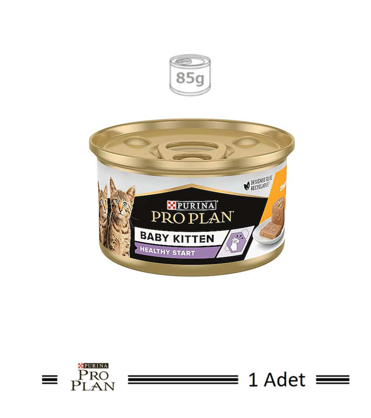 Pro Plan Baby Kitten Tavuk Etli Yavru Kedi Konservesi 85 Gr