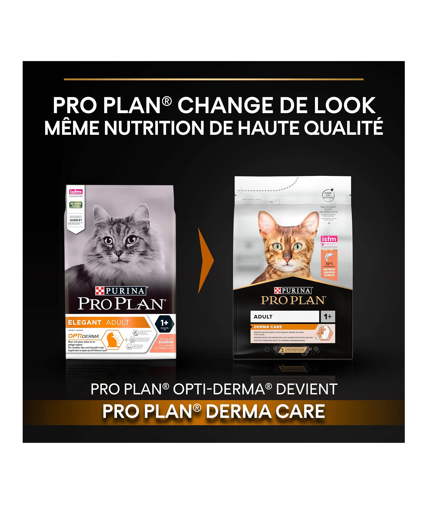 Pro Plan Elegant Derma Plus Somonlu Yetişkin Kedi Maması 3 Kg.