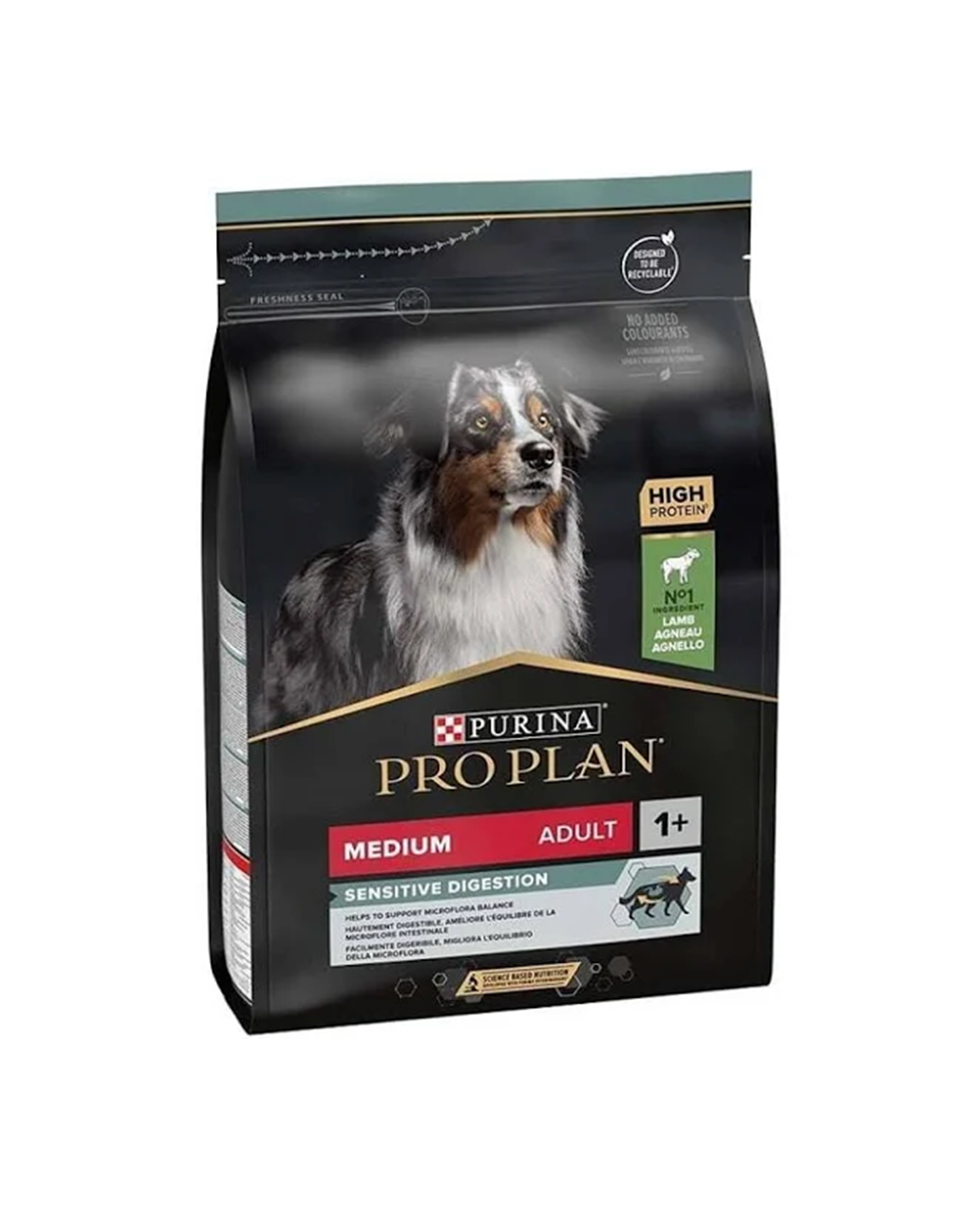 Pro Plan Medium Adult Sensitive Digestion Kuzulu ve Pirinçli Orta Irk Yetişkin Köpek Maması 3kg