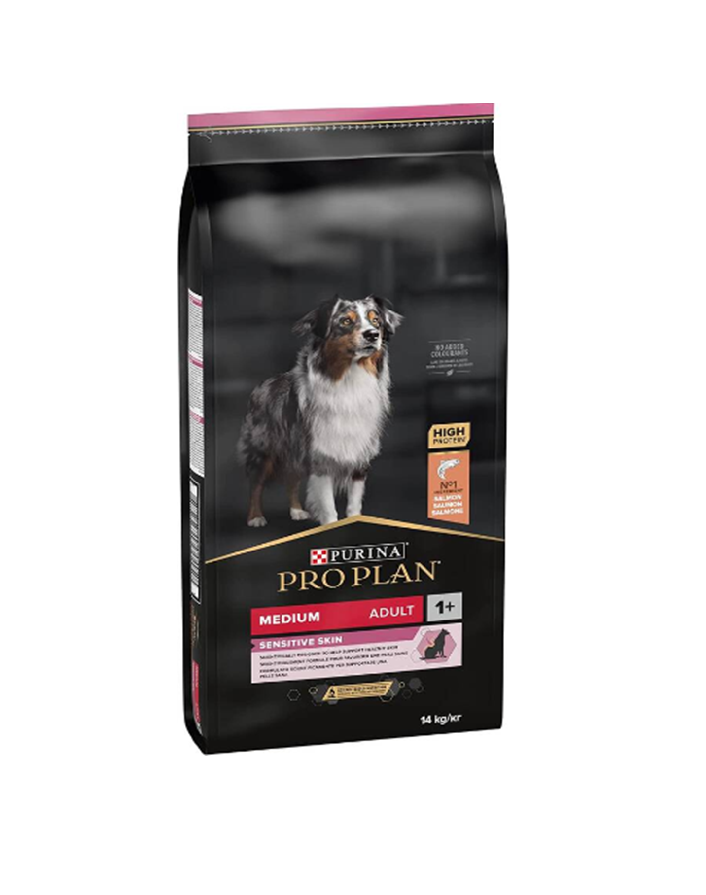 Pro Plan Medium Adult Sensitive Skin Somonlu ve Pirinçli Yetişkin Orta Irk Köpek Maması 14kg