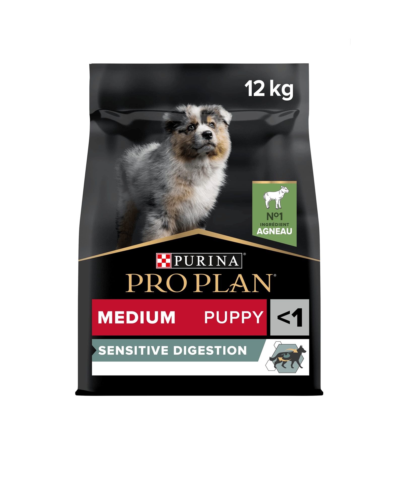 Pro Plan Medium Puppy Sensitive Digestion Kuzulu ve Pirinçli Orta Irk Yavru Köpek Maması 12kg