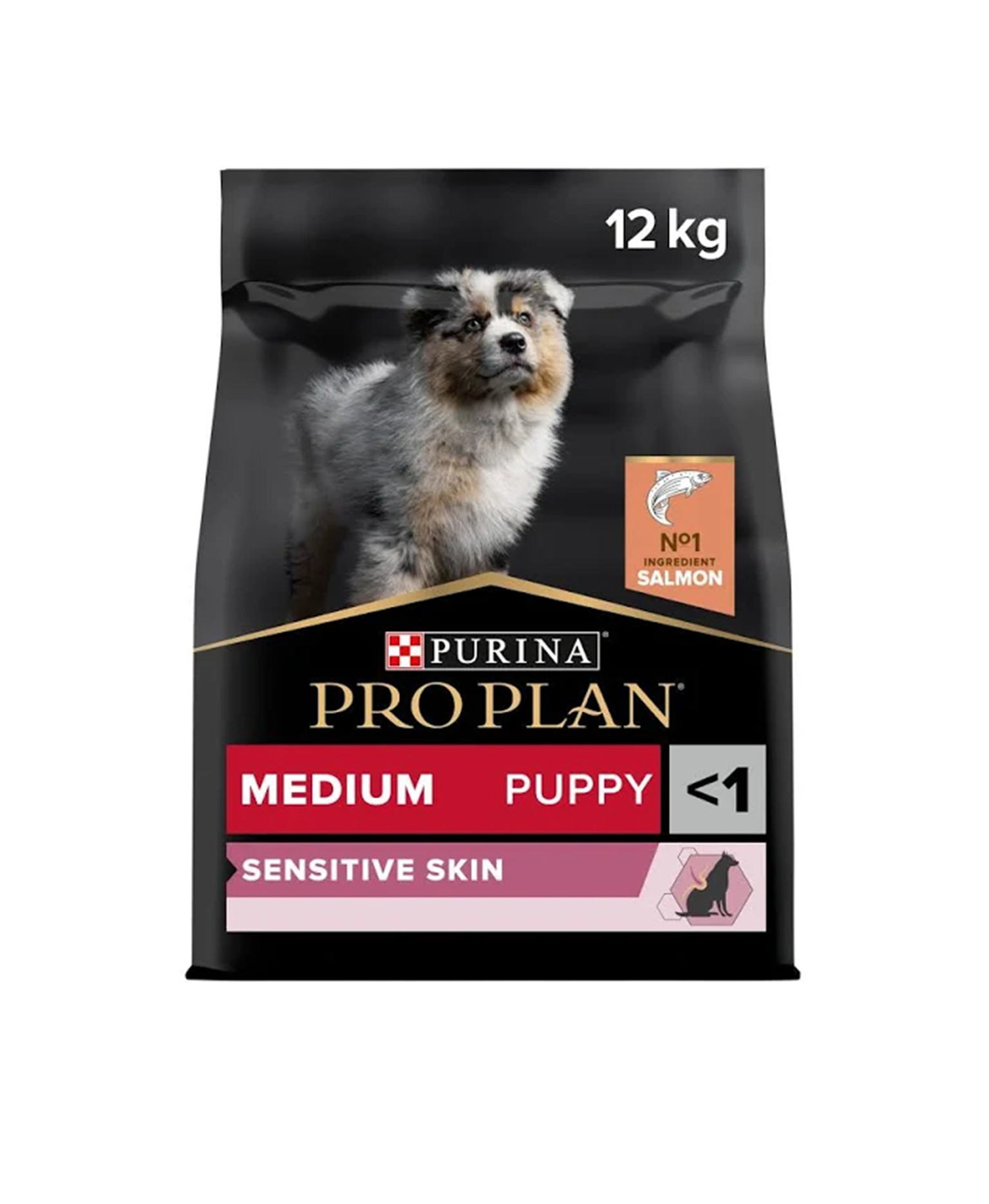 Pro Plan Medium Puppy Sensitive Skin Somonlu ve Pirinçli Orta Irk Yavru Köpek Maması 12kg