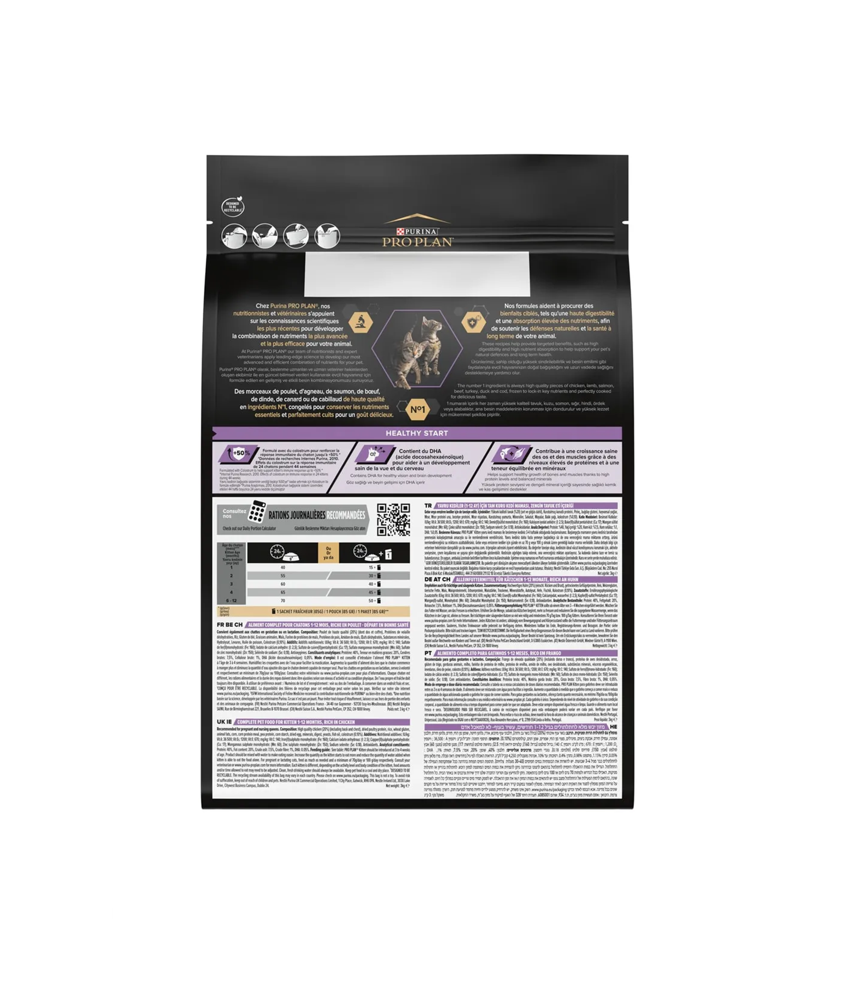 Pro Plan Original Kitten Tavuklu Yavru Kedi Maması 3 Kg