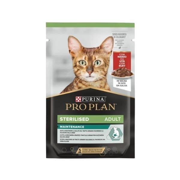 Pro Plan Sığır Etli Pouch Kısırlaştırılmış Konserve Kedi Maması