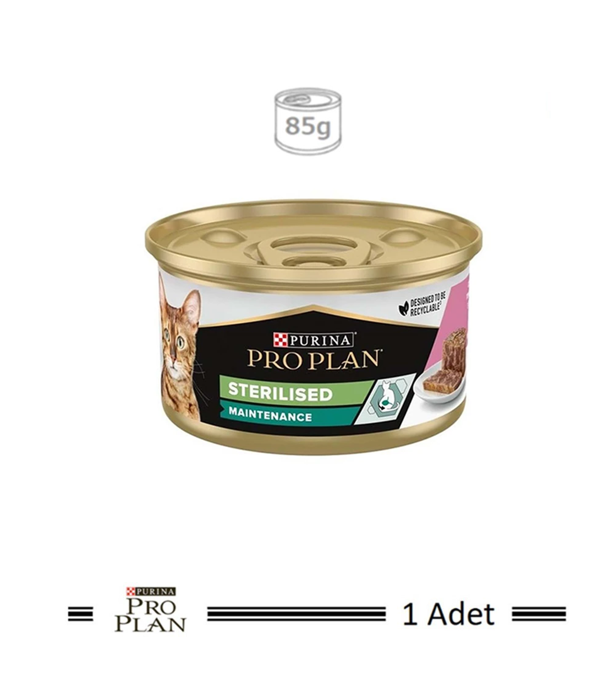 Pro Plan Somon Balıklı Kısırlaştırılmış Kedi Konserve Maması 85 Gr 1 Adet