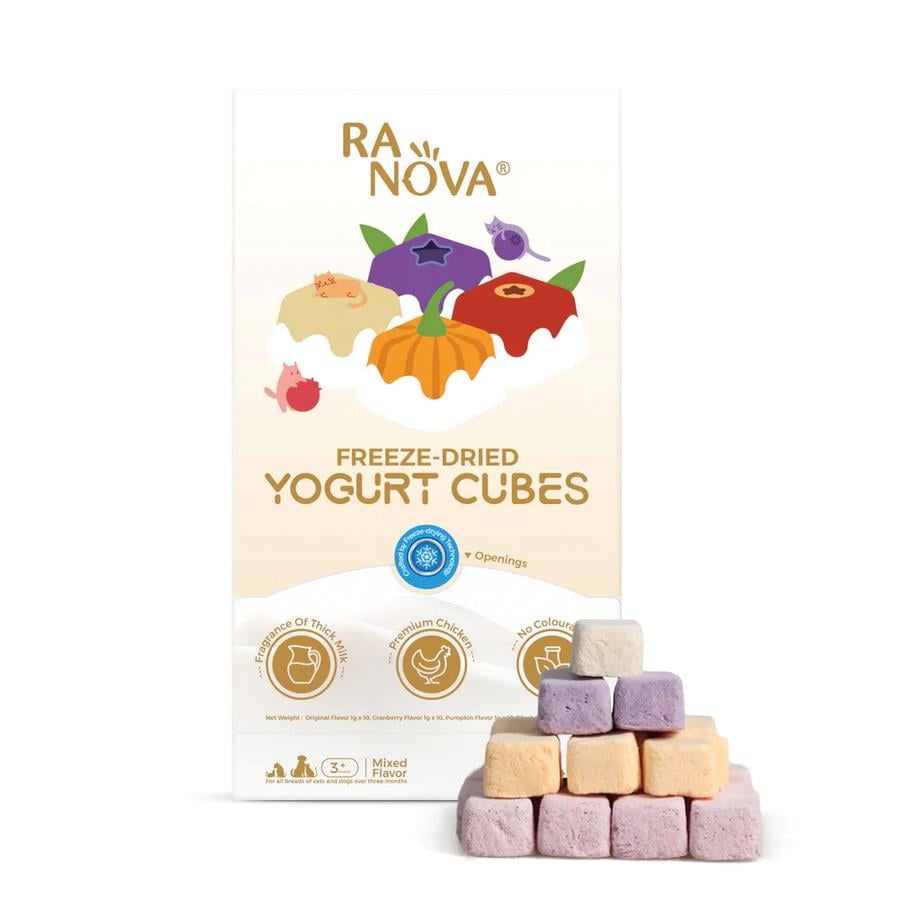 Ranova Kedi&Köpekler İçin Dondurularak Kurutulmuş Yoğurt *1g *40'lı