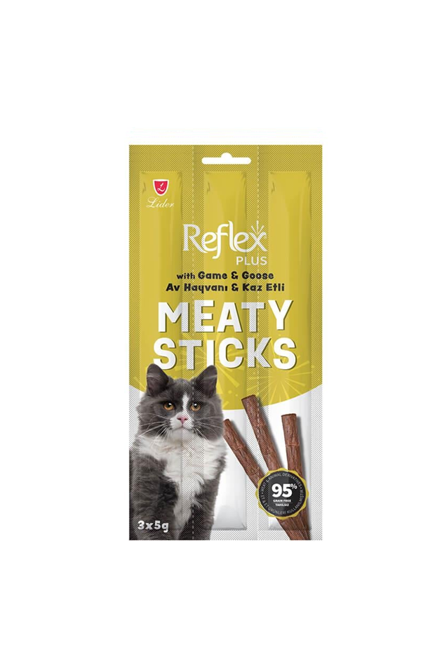 Reflex Av Hayvanlı Kaz Etli Kedi Ödül Çubuğu 5 Gr 3 Adet