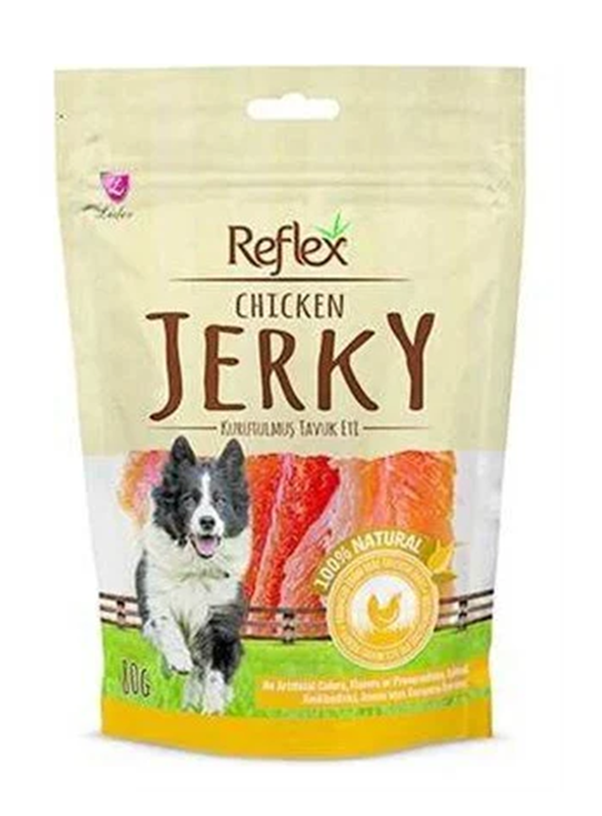 Reflex Kurutulmuş Tavuk Etli Köpek Ödül Maması 80 Gr