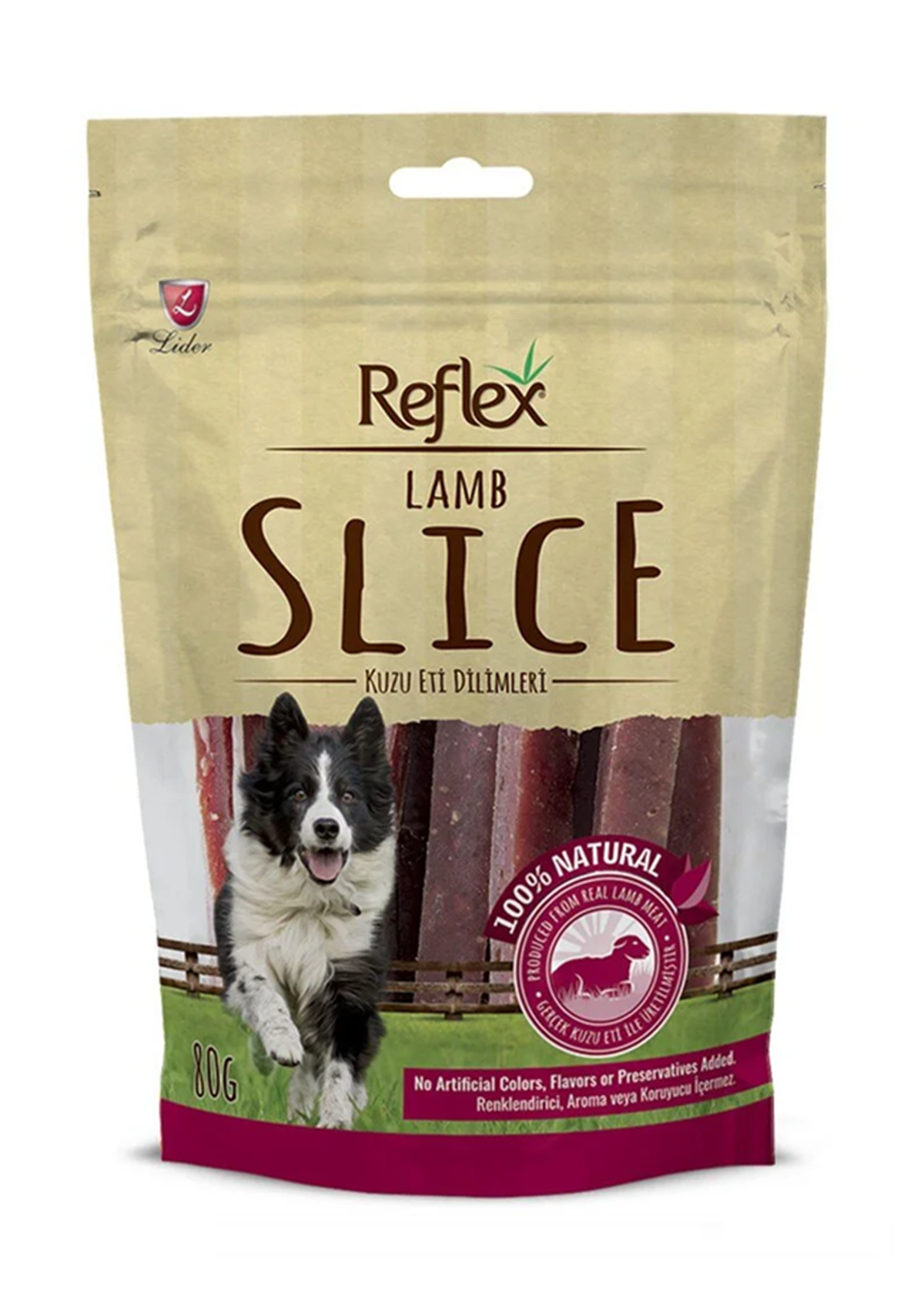 Reflex Kuzu Etli Çubuk Köpek Ödül Çubuğu 80 Gr