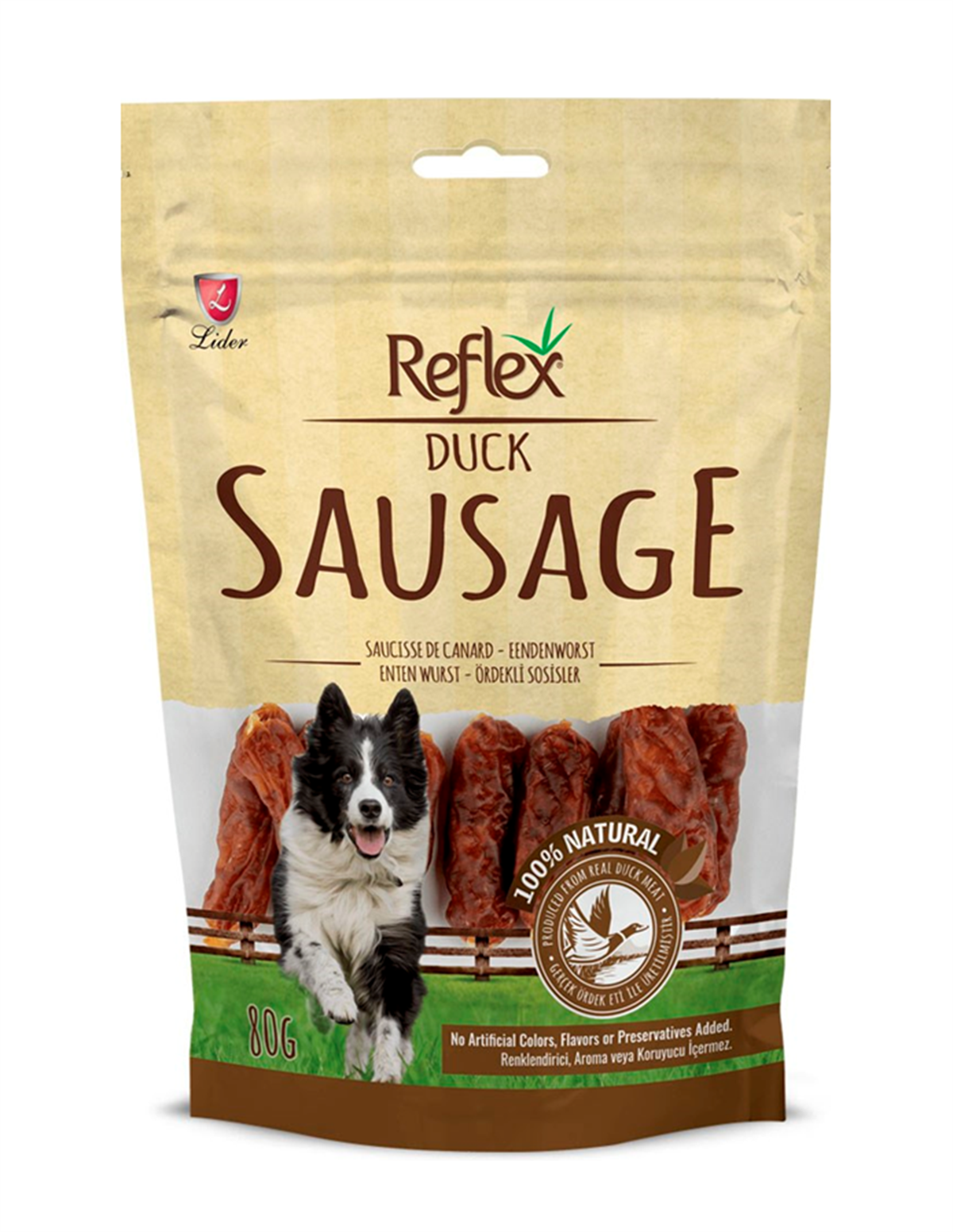 Reflex Ördekli Sosis Köpek Ödül Maması 80 Gr