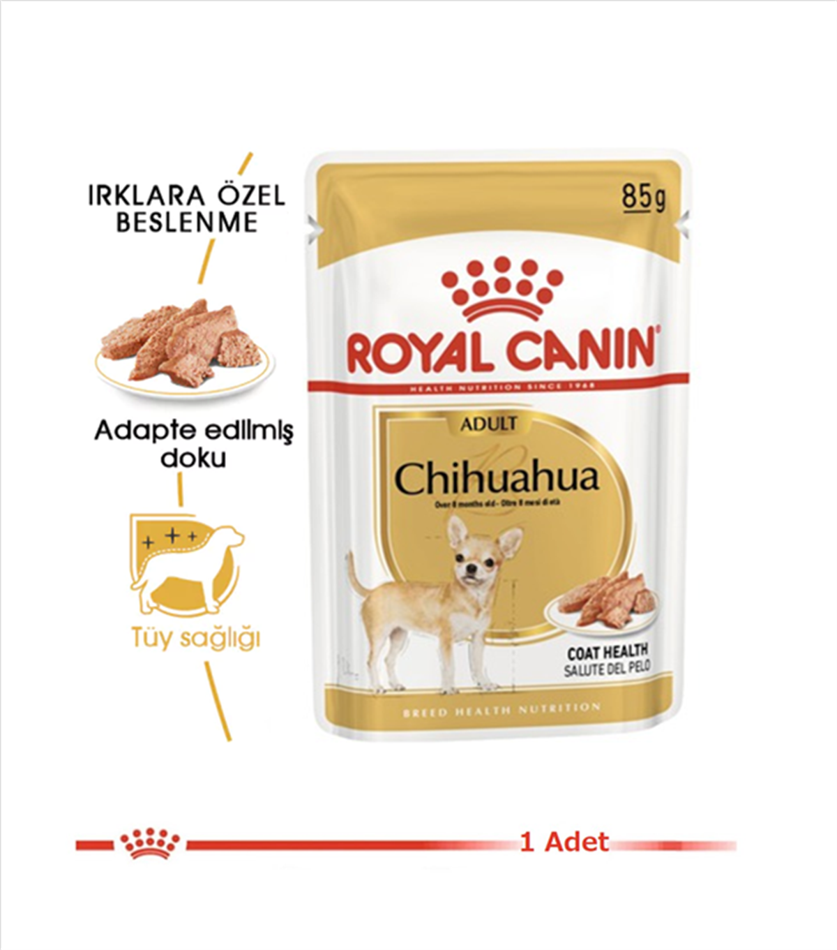 Royal Canin Chihuahua Pouch Yetişkin Köpek Yaş Maması 85 Gr
