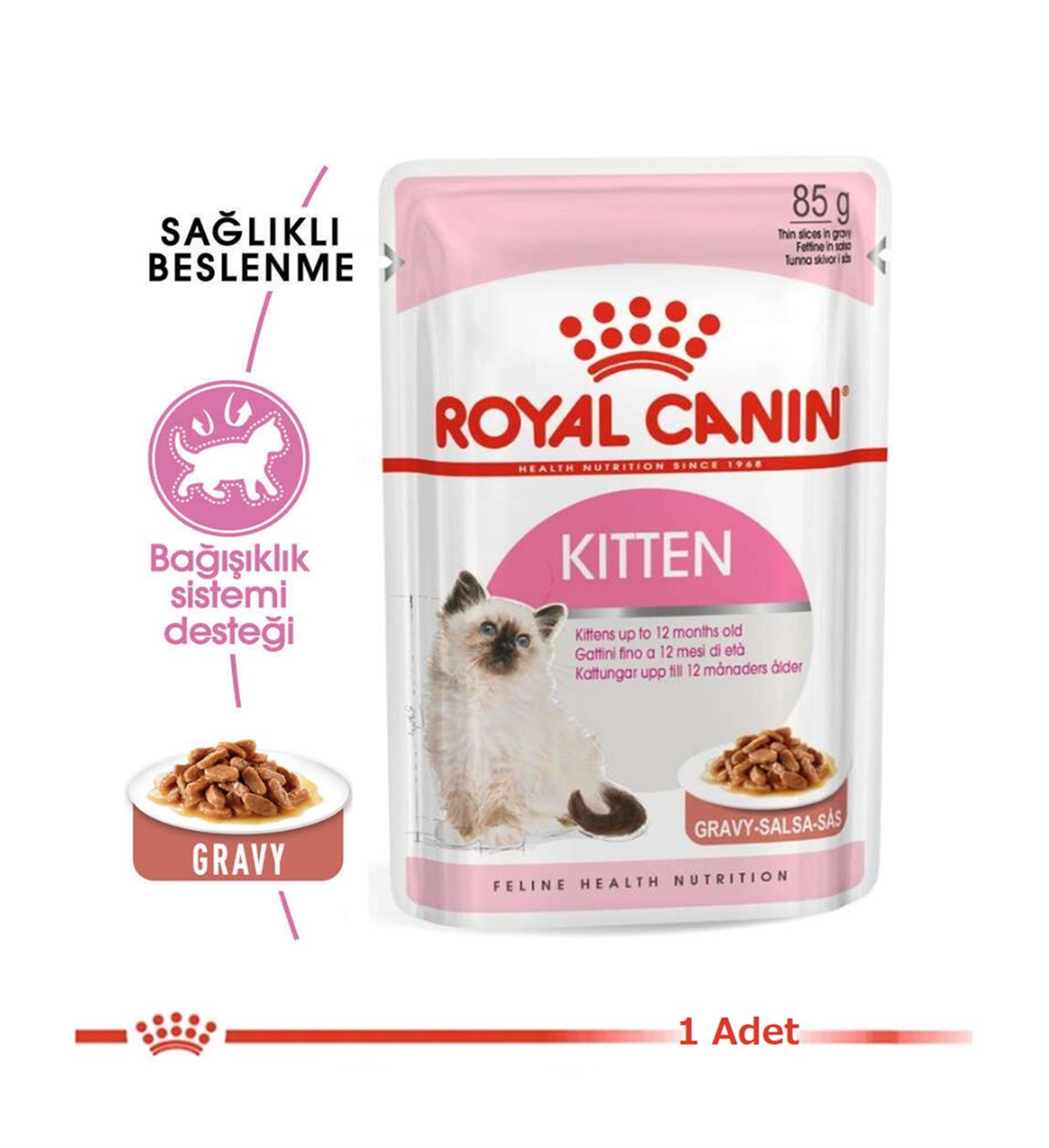 Royal Canin Kitten Gravy Pouch Yavru Kedi Maması 85 Gr. 1 Adet