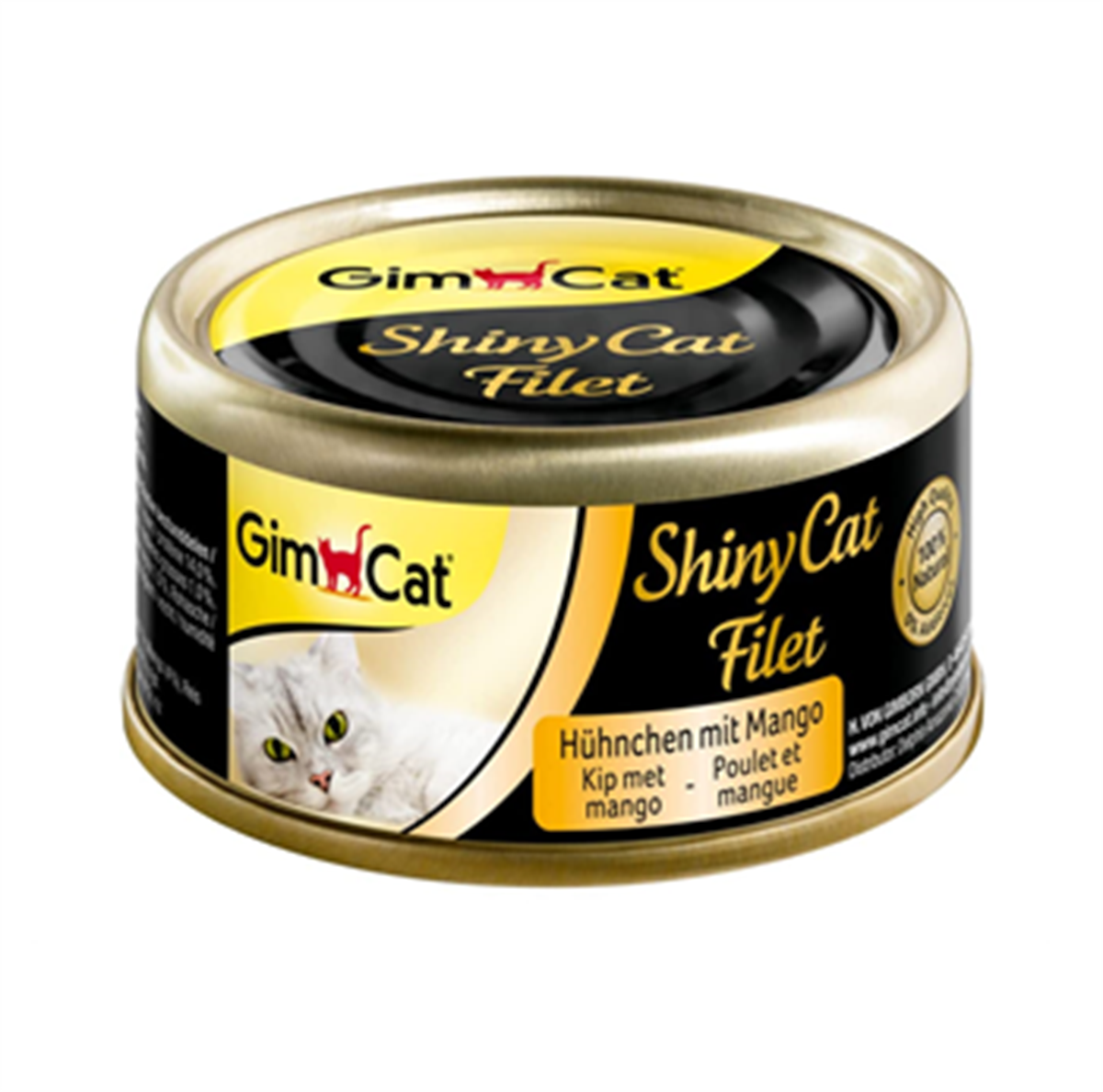 Shiny Cat Kıyılmış Tavuk Fletolu Mangolu Kedi Konservesi 70 Gr
