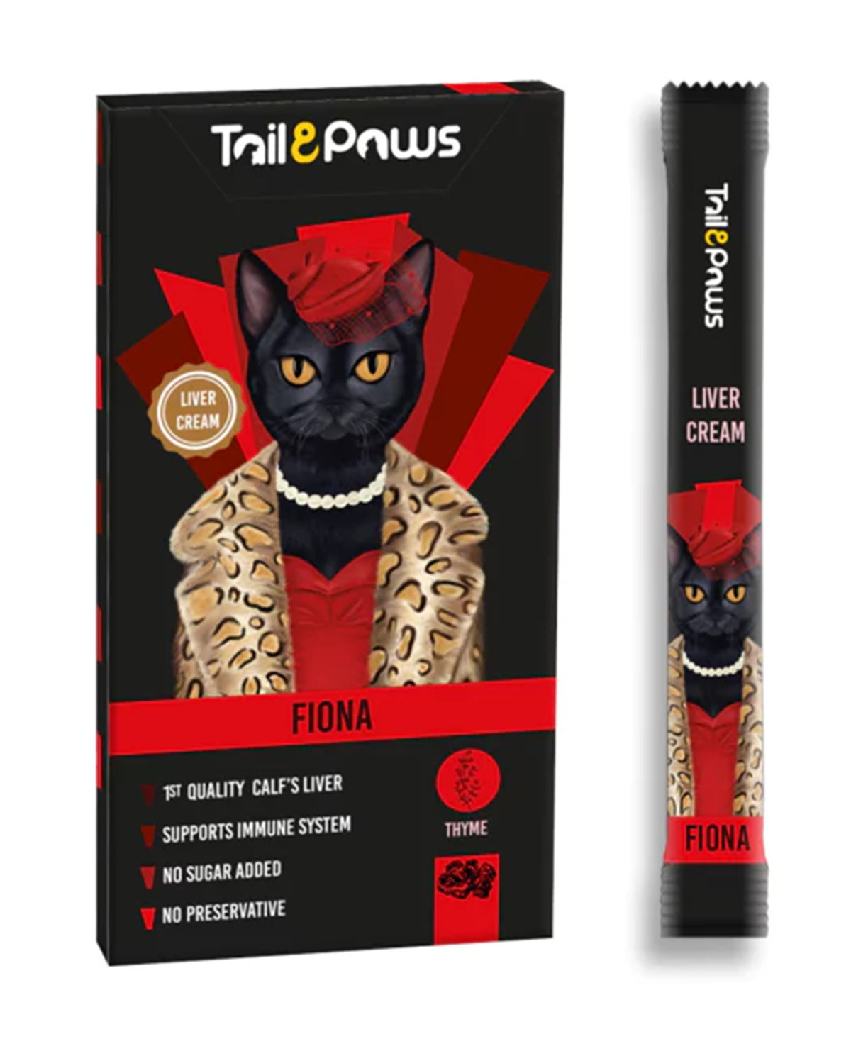 Tail Paws Fıona Ciğerli Kedi Ödül Maması 5x15 Gr