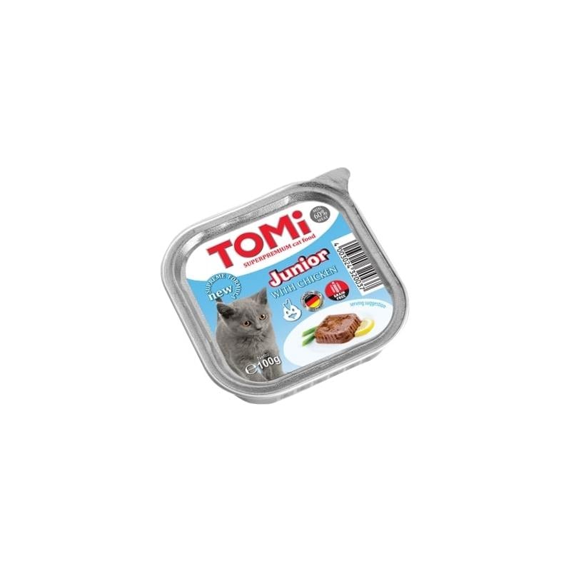 Tomi Yavru Kedi Kümes Hayvanlı Yaş Mama 100gr (pate)