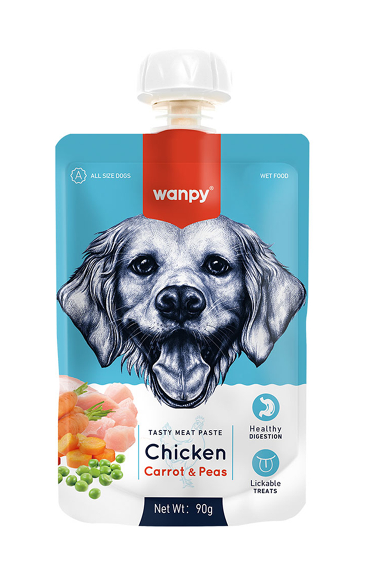 Wanpy Tavuk Etli Ve Havuçlu Ezme Köpek Ödülü 90 Gr