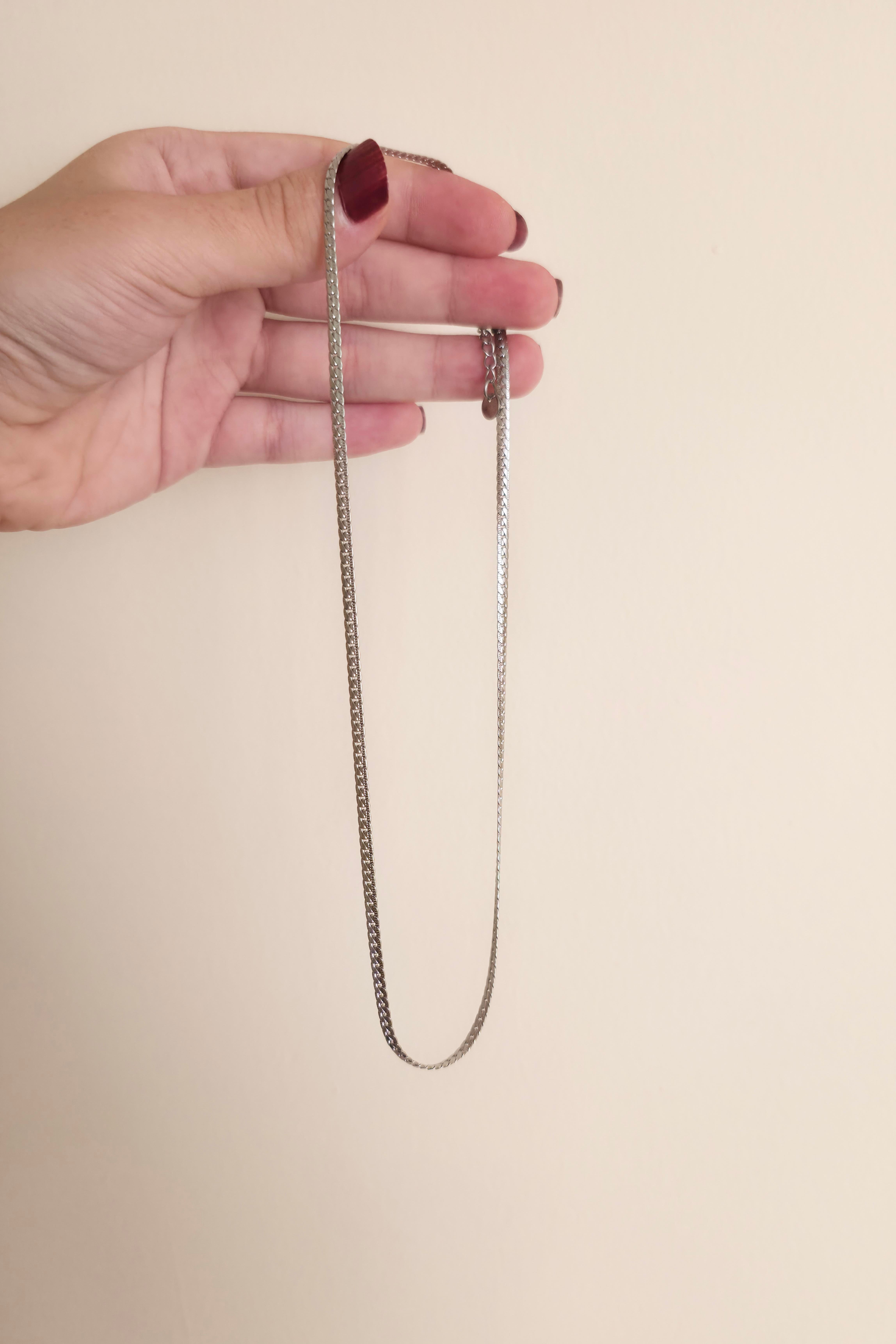 316 L Çelik Antialerjenik Kararmaz Kolye  45+7 cm