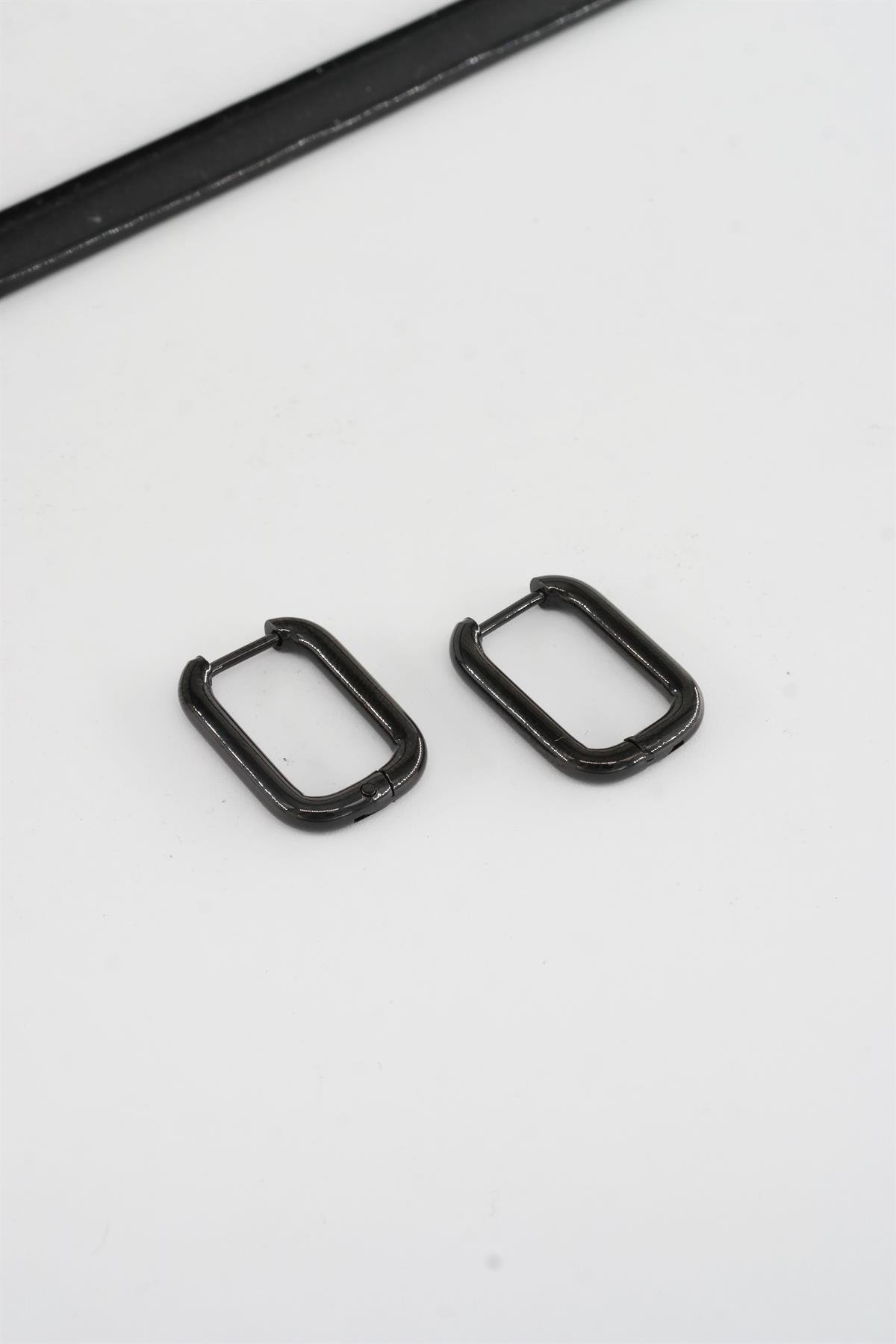 Kadın 316 L Paslanmaz Çelik 1.8 cm Dikdörtgen Model Küpe