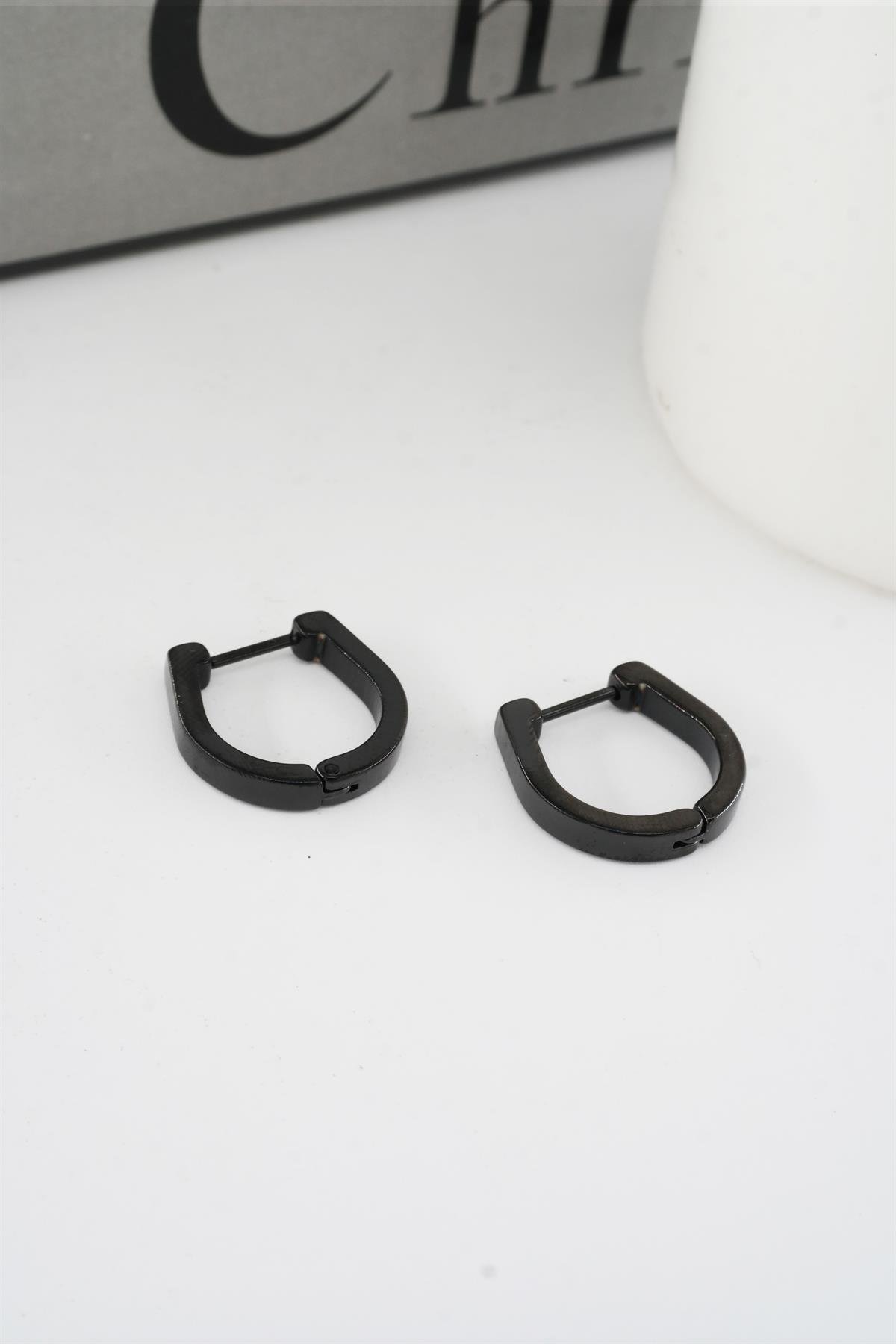Kadın 316 L Paslanmaz Çelik 1.8 cm Oval Model Küpe
