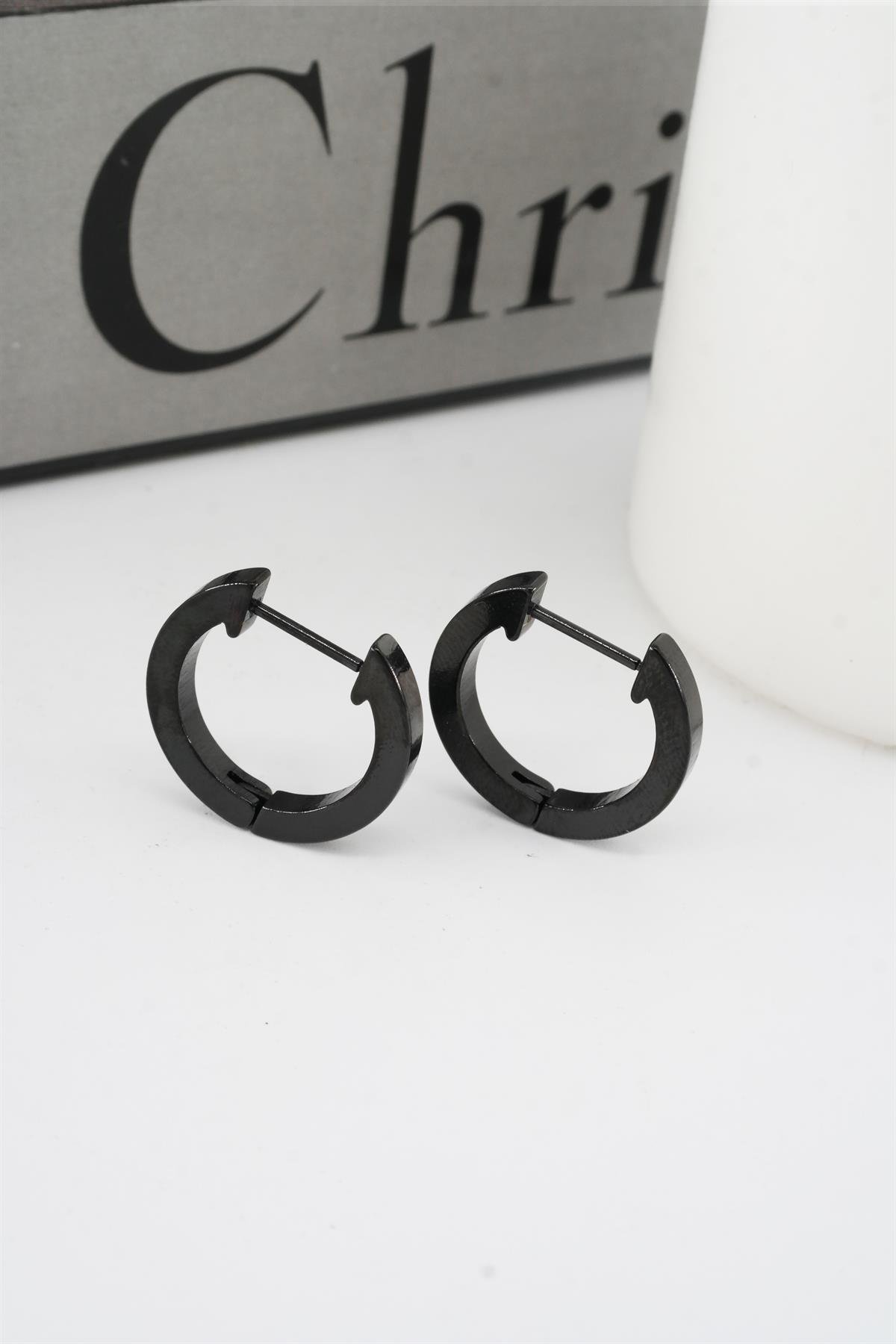 Kadın 316 L Paslanmaz Çelik 2 cm Oval Model Küpe