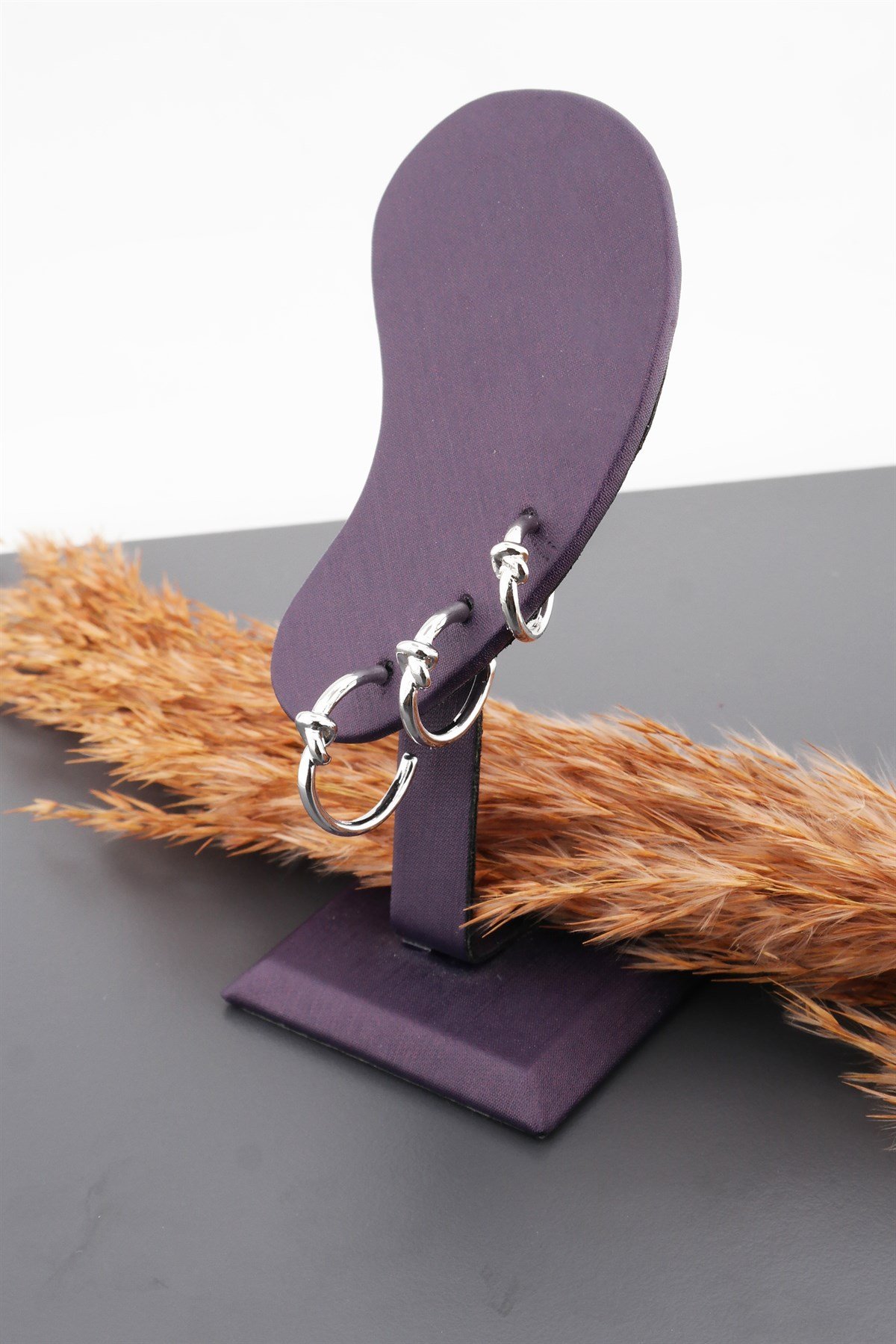 Kadın Basic  3 Boy 3'lü küpe Seti