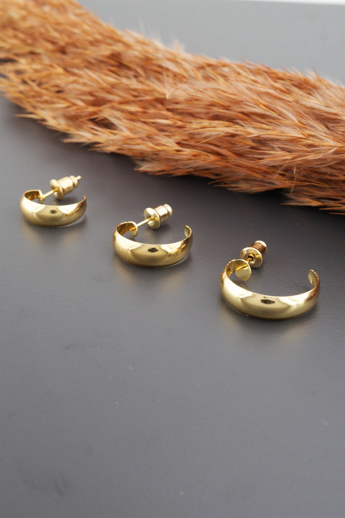 Kadın Basic 3 Boy 3'lü küpe Seti