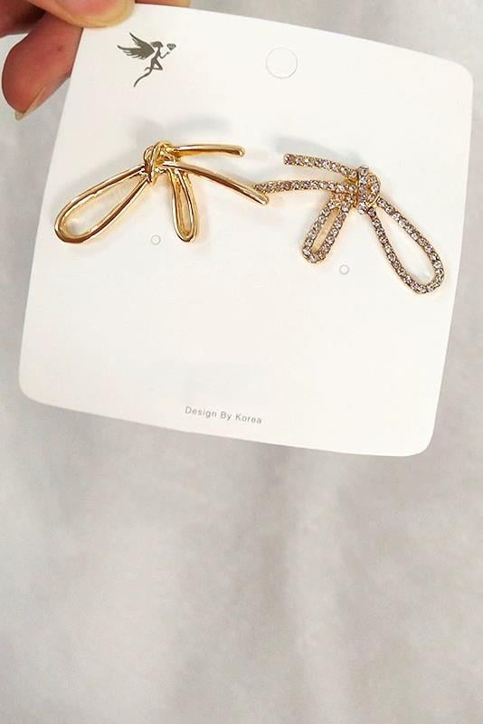 Kadın Özel Tasarım Fiyonk Figürlü 4 cm Küpe 002