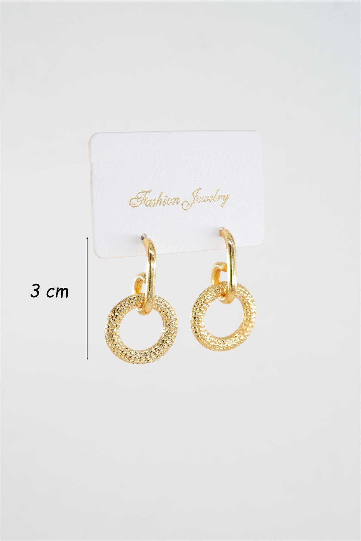 Kadın Özel Tasarım  Sallantılı Oval Model Küpe