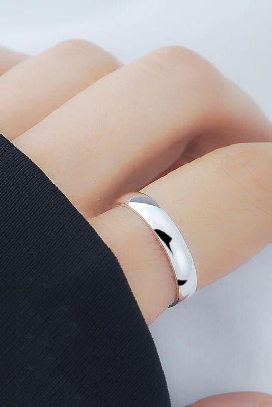 Unisex 4mm Kalınlığında 1 Adet 316 L Çelik Kararmaz Alyans Söz Yüzüğü