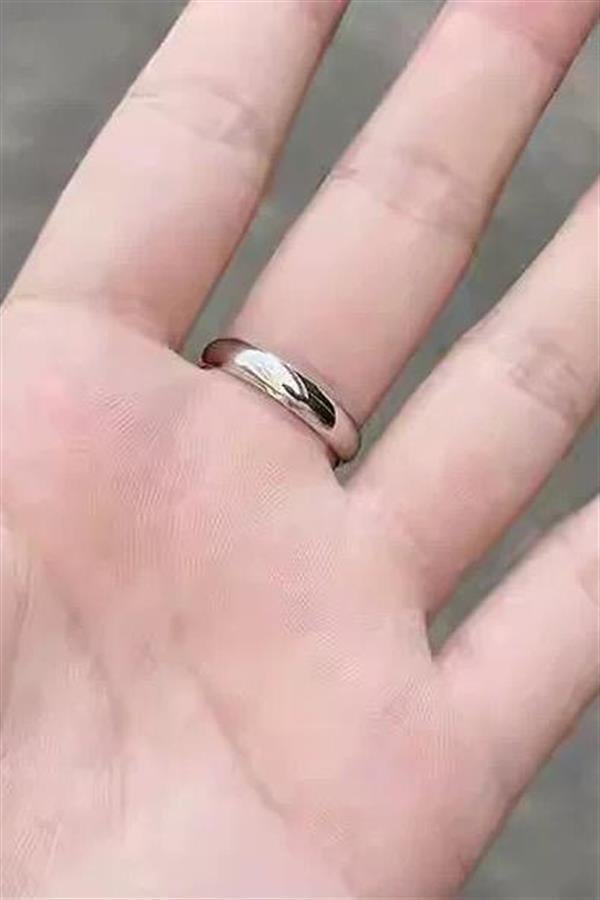 Unisex 4mm Kalınlığında 1 Adet 316 L Çelik Kararmaz Alyans Söz Yüzüğü