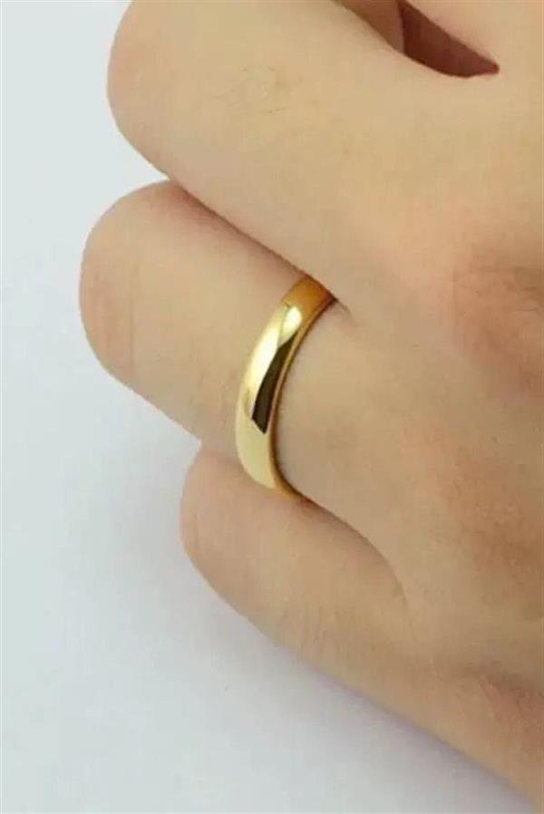 Unisex 4mm Kalınlığında 316 L Çelik Kararmaz Alyans Söz Yüzüğü