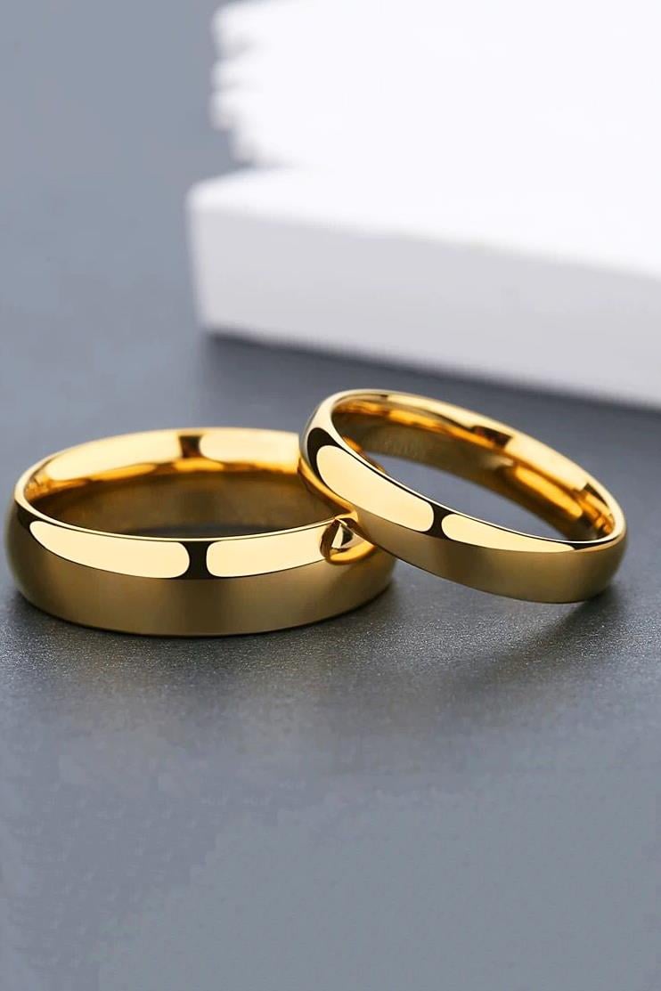 Unisex 6mm Kalınlığında 1 Adet 316 L Çelik Kararmaz Alyans Söz Yüzüğü