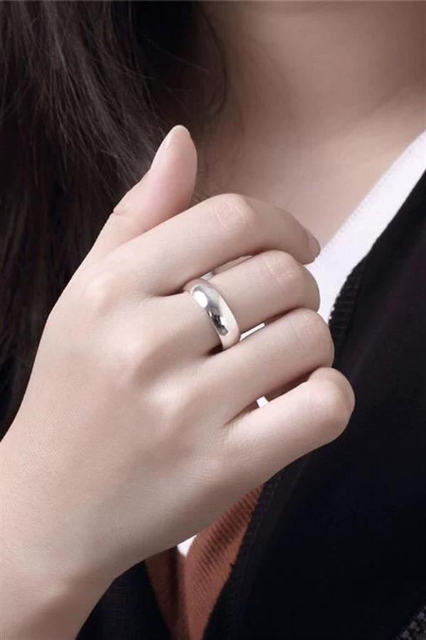Unisex 6mm Kalınlığında 1 Adet 316 L Çelik Kararmaz Alyans Söz Yüzüğü
