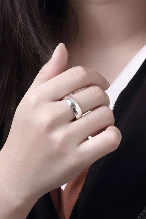 Unisex 6mm Kalınlığında 1 Adet 316 L Çelik Kararmaz Alyans Söz Yüzüğü