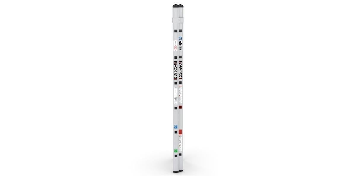 Çağsan 6 basamaklı İki Parçalı Sürgülü Alüminyum Merdiven 1.88m-3m