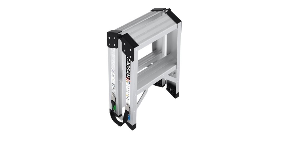 Çağsan Everest-Pro 2 Basamaklı Çift Taraflı Alüminyum Merdiven