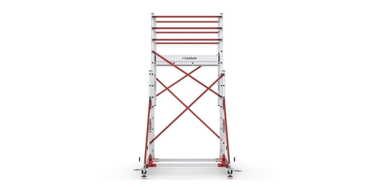 Çağsan TeleSafe XLN Premium İki Parçalı Alüminyum İskele