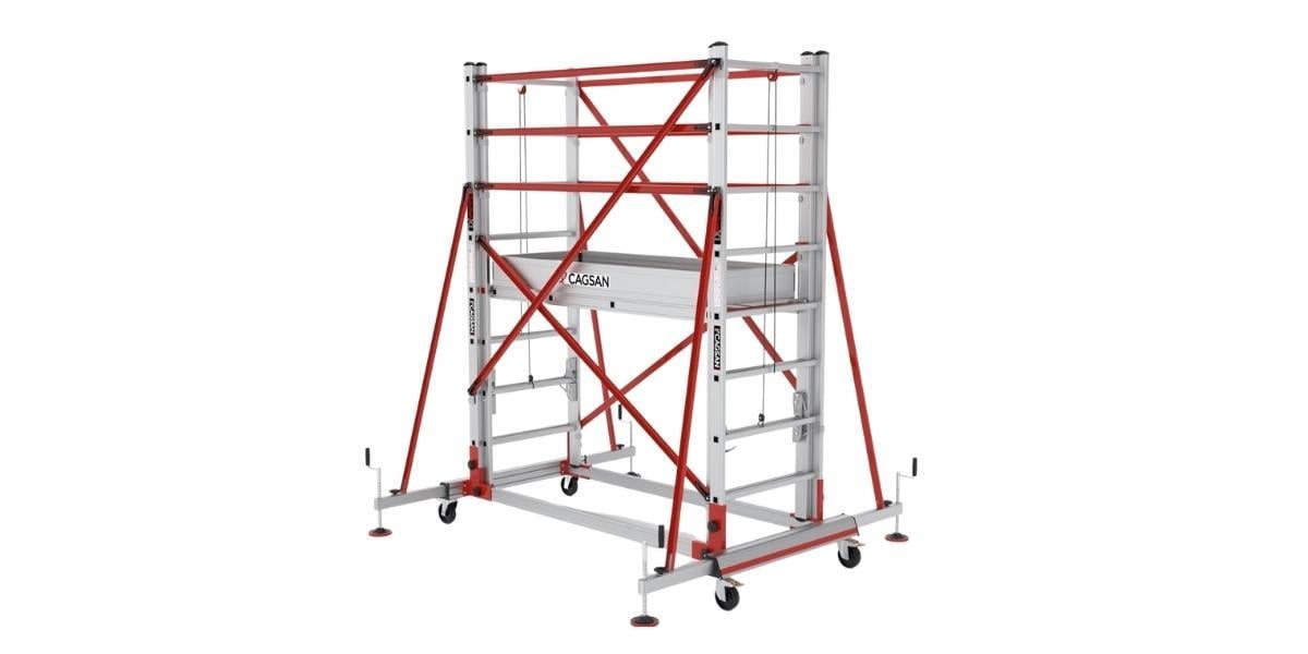 Çağsan TeleSafe XLN Premium İki Parçalı Alüminyum İskele