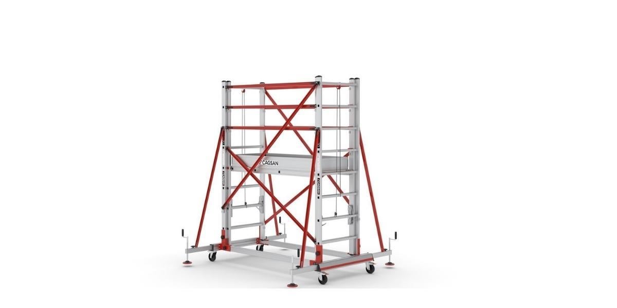 Çağsan TeleSafe XLN Premium İki Parçalı Alüminyum İskele